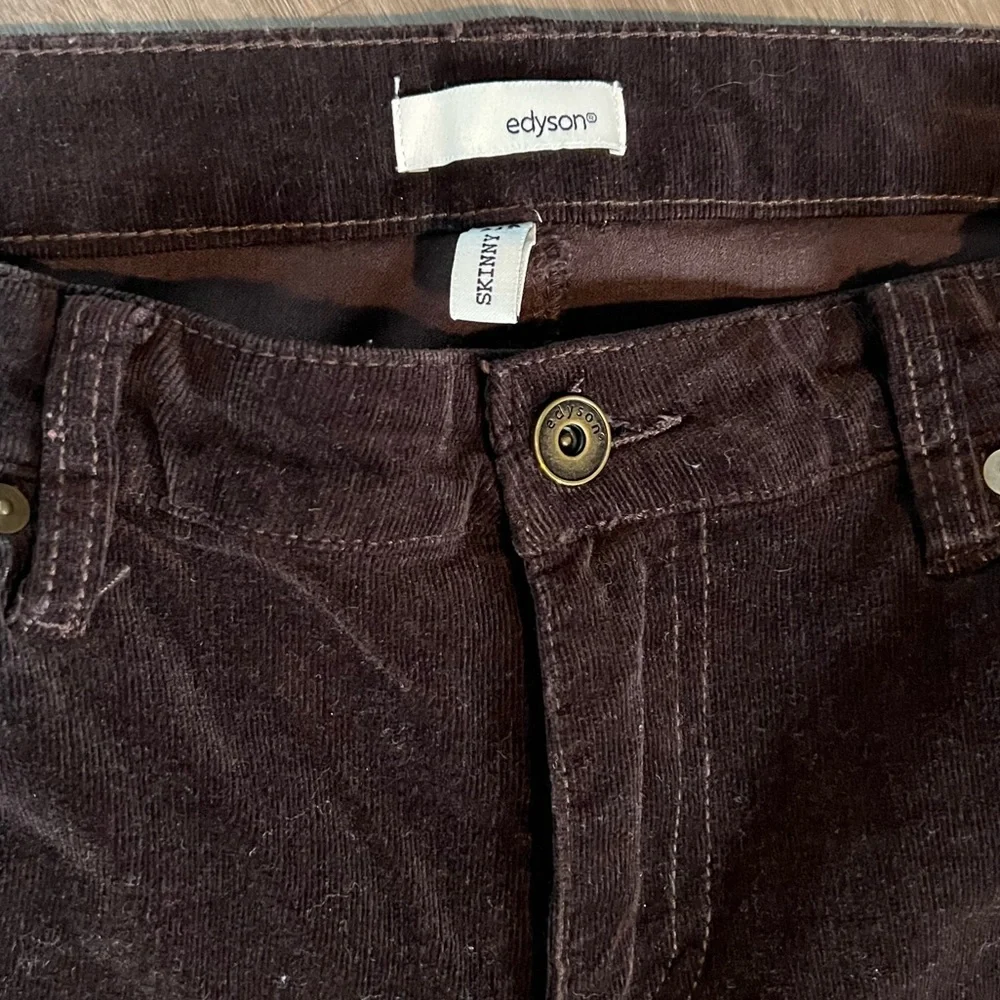 Edyson Brown High Rise corduroy skinny pants size 31p - Picture 4 of 5